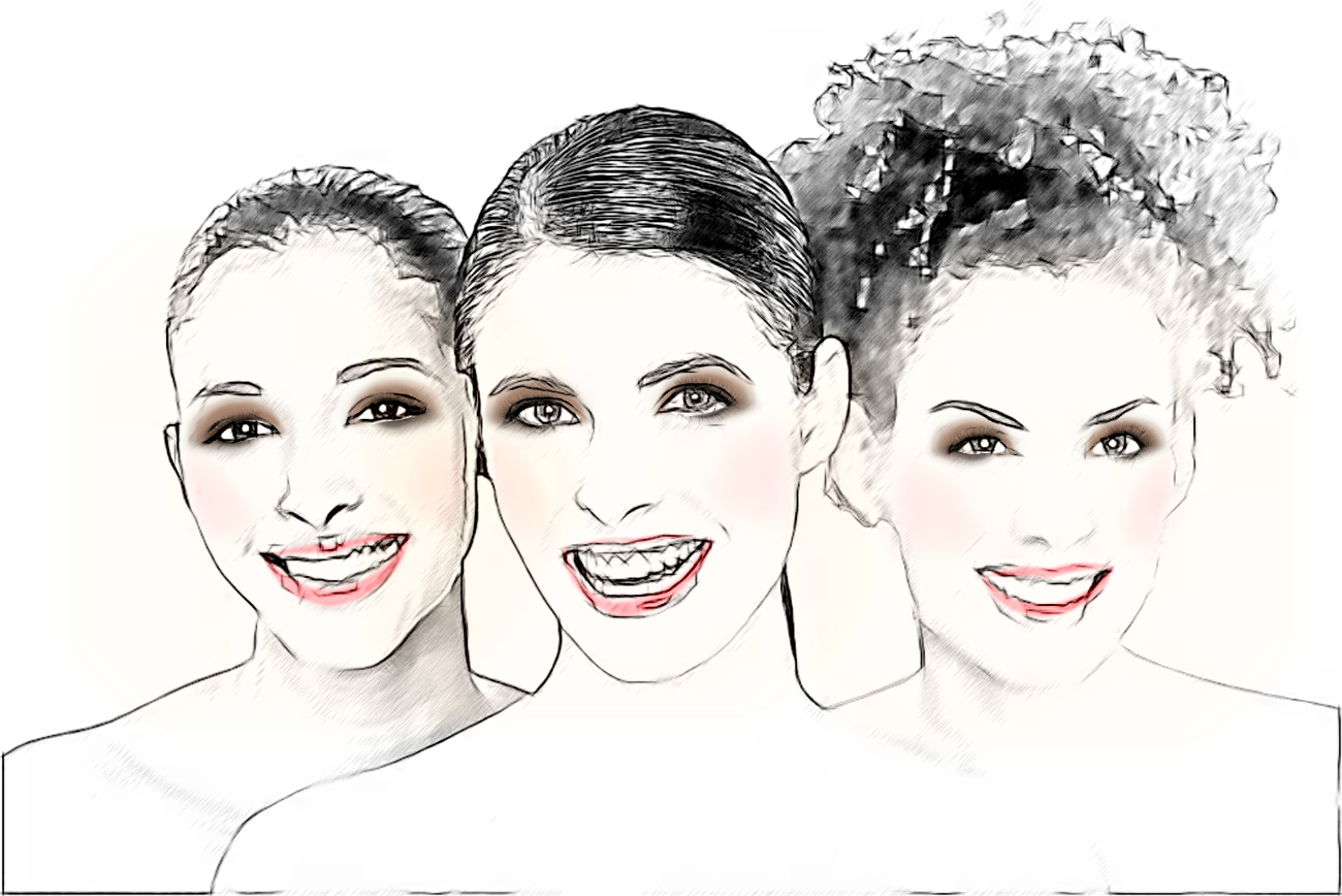 draw a portrait and makeup for your photo by sketch illustration style