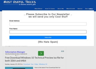 Most Useful Tricks