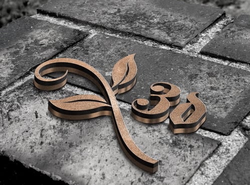 design 5 Logo Mockup placing your image or text with Realistic 3D styles