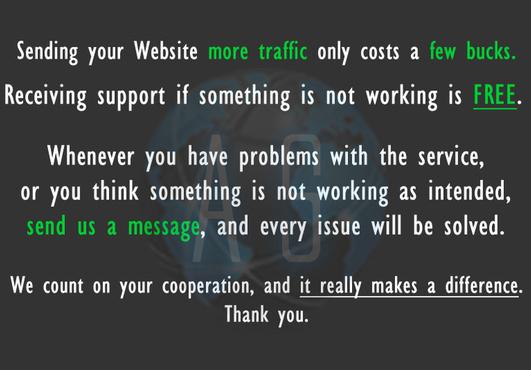 drive UNLIMITED genuine real traffic to your website for one month