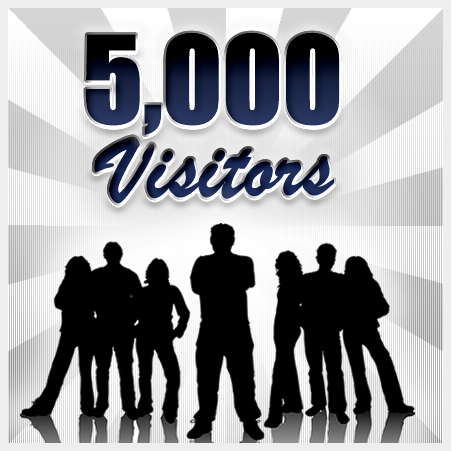 send 5000 unique visitor to your website for only