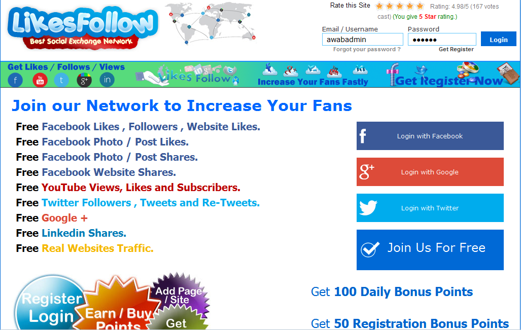 I will Give You Latest LikesFollow.com Clone (Updated)