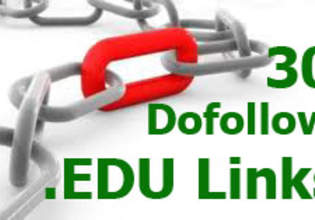 create 30 dofollow EDU links with complete report, all links submitted to rss and pinger sites @!