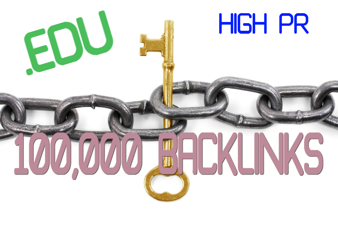 3000 EDU Backlinks + EDU Blogs, 16000 Wiki Links, 80000 PR 0-9 Backlinks