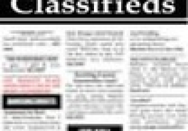I will send your ad to more than 3,700 classified ad sites