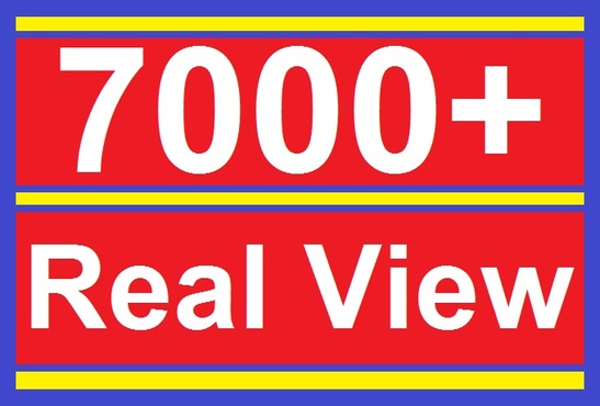 give you 7000+ REAL youtube views to your youtube video, all views in 72 hours