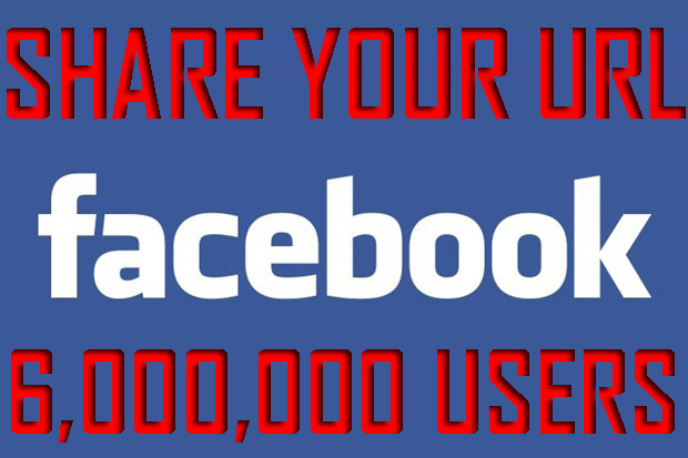 Share Your URL With 6,000,000+ FB Users!