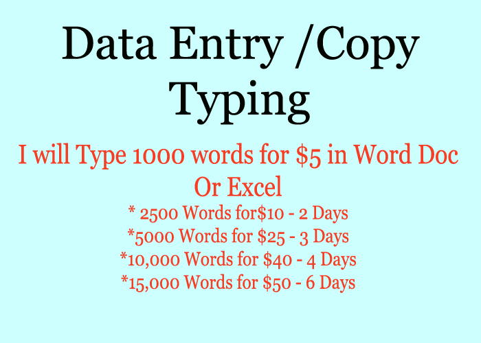 type your Scanned PDF,Photo,Image to Word,Excel and txt 1000 words