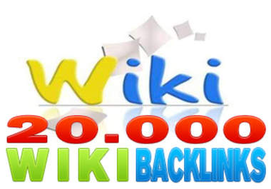 I will create 20000 wiki backlinks for unlimited urls and keywords@!@