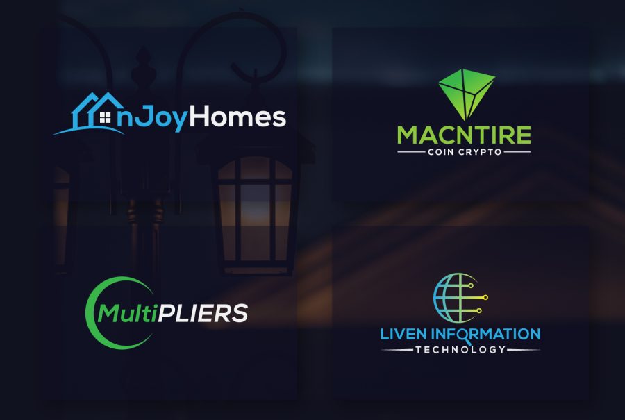 I will do flat minimalist business logo design for your brand