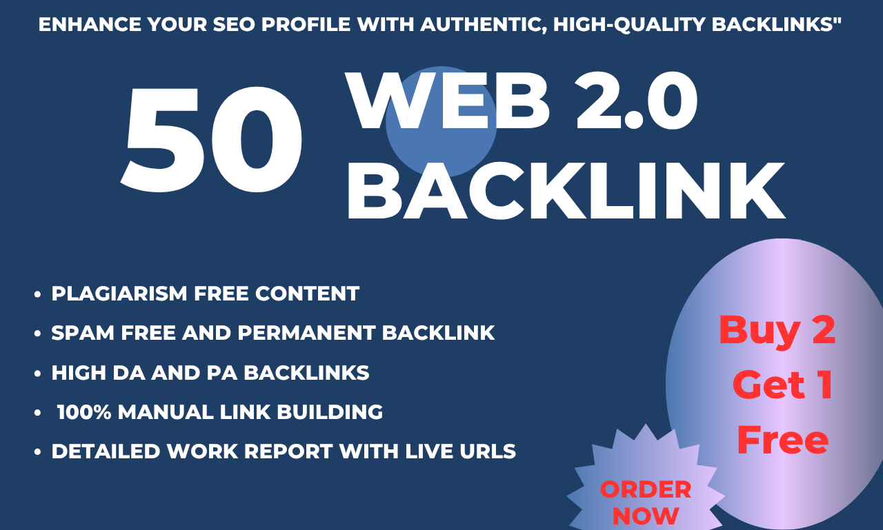 Boost Your Online Presence with High-Quality Web 2.0 Backlinks!