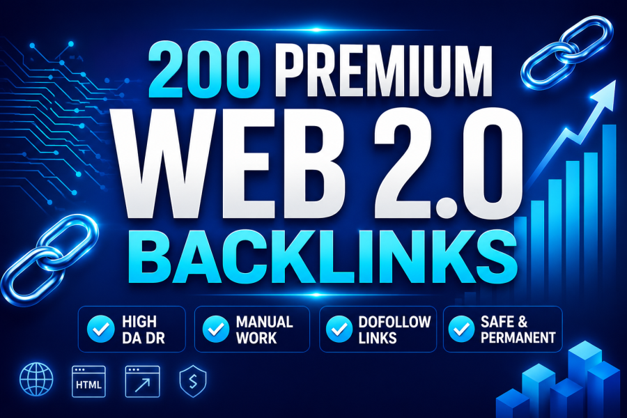 Manual Web 2.0 Dofollow Backlinks for SEO Rankings