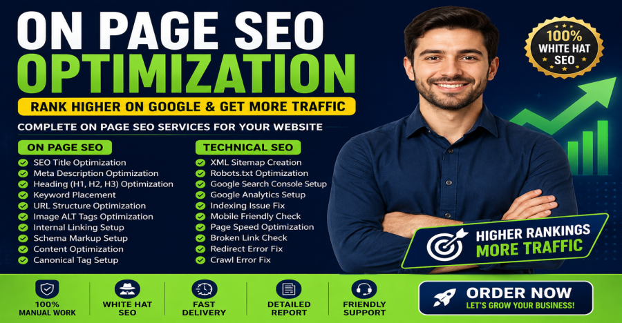 I Will Do Professional On Page SEO and Technical SEO Optimization
