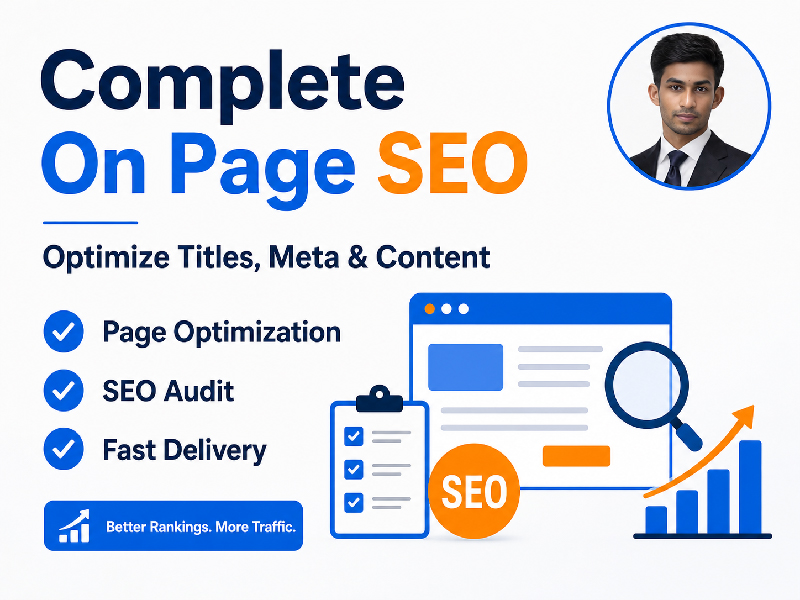 I will do complete on page SEO optimization for your website 
