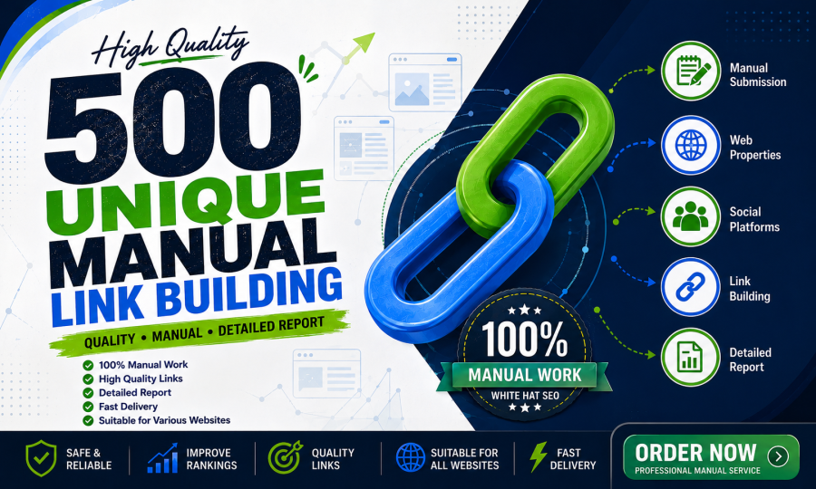 I Will Create 500 Unique Manual Link Building Backlinks
