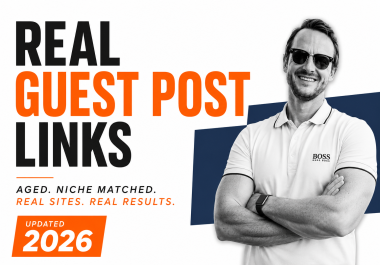 3 x Guest Posts Pack on Aged,  Niche Matched Domains with Traffic