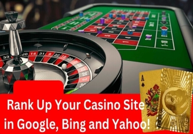 Rank Your Casino Gambling Site Higher Up in Google,  Bing and Yahoo with CTR Search Traffic