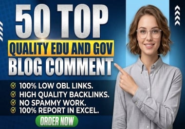 Best Qaulity 50 Blog comment All unique domains