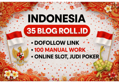 30 BLOG ROLL Premium. id Homepage Indonesian PBNs Backlinks