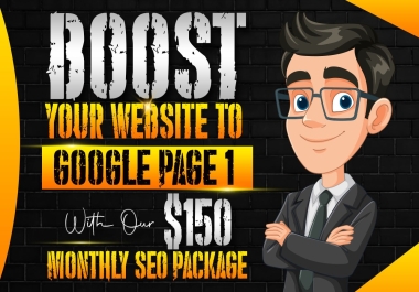 Rank Page 1 - Monthly Seo Package With Daily Reports,  Done Manually