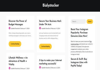 Write and Publish guest post article on bialystocker