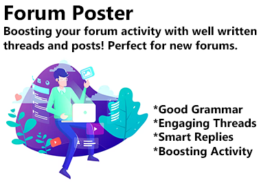  Post 10 quality posts or topics on your forum
