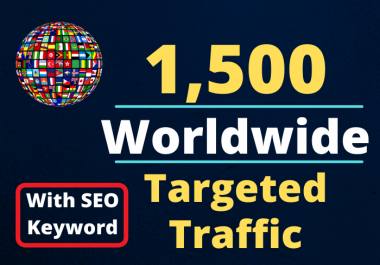 deliver 1500+ Real Website Hits Visitors From All Over The World With Proof within 24 hours