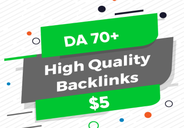 5 Manual DA70+ PR9 Whitehat Backlinks - Unique Domains