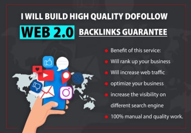 Rank top on GOOGLE by Web 2.0. LINK BUILDING WITH HIGH QUALITY BACKLINKS