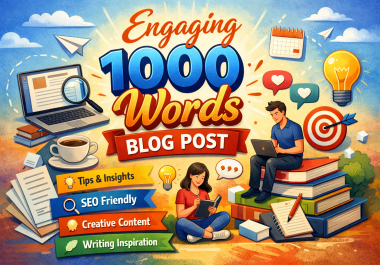 Engaging 1000 words content for your website or blog post
