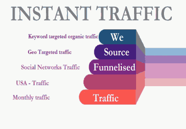 31 day Organic Traffic. 200-300 visitors from France / US daily Keyword Allowed