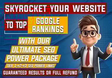 Ultimate Package Manually Done PAGE 1 SEO Booster - Guaranteed Rankings or Money Back