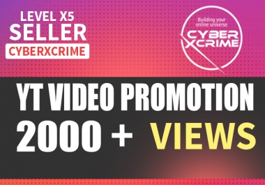 High Quality YT Video Promotion