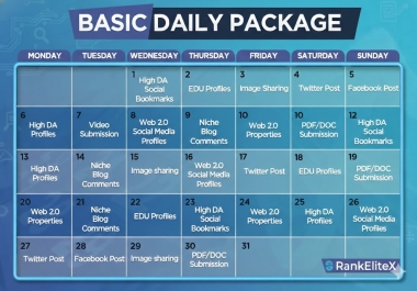 30 Days Manual Daily High-DA Backlinks Safe White-Hat SEO Service