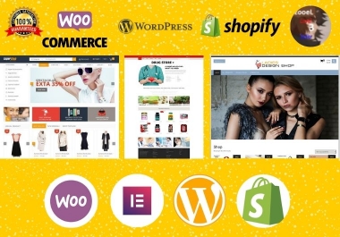 Build Premium Professional Responsive SEO Optimized WordPress,  Woocommerce or Shopify Store