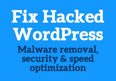 Fix & Recover Your Hacked Wordpress Website