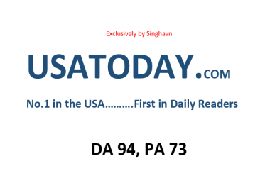 Write Press Release on USATODAY. com DA 94