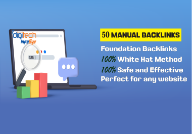 50 Manual Foundation SEO Backlinks Unique,  HIGH Authority,  Whitehat