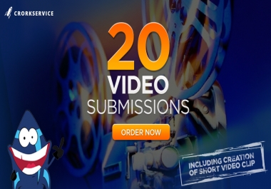 20 Video Submissions including video creation,  manual work