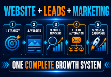 I will build a WordPress website lead system and 30-day marketing launch