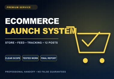 I will build a WooCommerce store and 30 day marketing launch