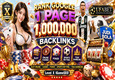 Rank Google 1 Page 1,000,000 Backlinks Slot Online Casino Poker Sports Betting Thai Gambling Website