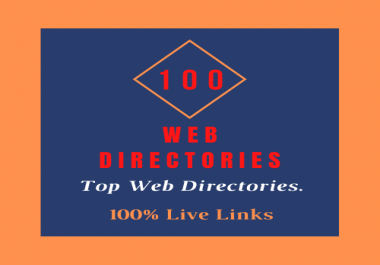 Approve 100 Web Directory Submission live links from High PR