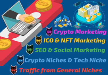 Affordable Crypto and General Niche SEO - 5000 Social Signals - Backlinks,  Traffic,  Shoutouts,  Promo