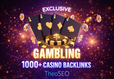 EXCLUSIVE 1000+ GAMBLING CASINO LINKS - PBN LINKS AND SIGNALS MIX,  SHOUTOUTS AND TRAFFIC