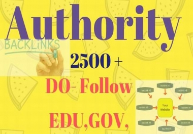 2500 More Do Follow,  High Pa,  Edu And Gov Backlinks