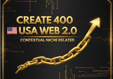 create 400 USA web 2 0 contextual niche related