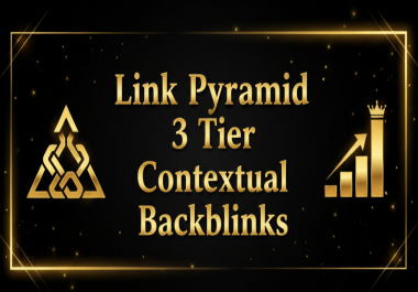 I will build 3 tier contextual backlinks for SEO ranking