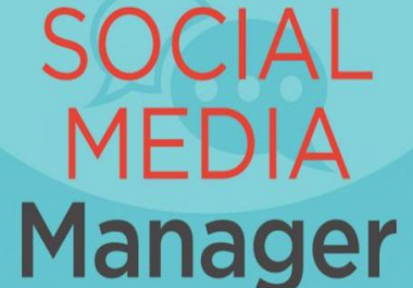 I will be your social media manager for one week