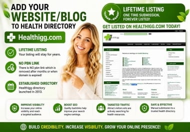 Add your website/blog to health directory - Healthigg. com